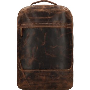 Greenburry Skórzany plecak podróżny w stylu vintage z przegrodą na laptopa 48 cm