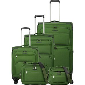 Travelite Cubis 4 kółka Zestaw walizek 5-części z funkcją poszerzenia