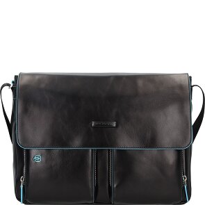 Piquadro Blue Square Messenger Leather 37 cm Laptop Compartment