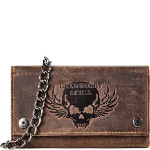 Greenburry Biker Portfel Ochrona RFID Skórzany 17 cm