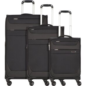 Worldpack Dublin 4 kółka Zestaw walizek 3-części z plisą rozprężną
