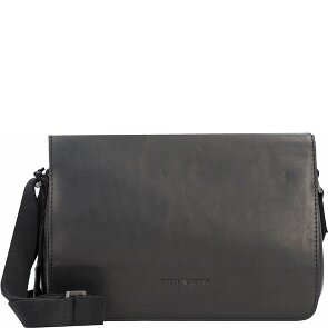 Greenburry Pure Black Torba na ramię Skórzany 25 cm