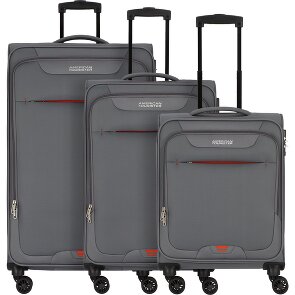 American Tourister Street Roll 4 kółka Zestaw walizek 3-części z plisą rozprężną