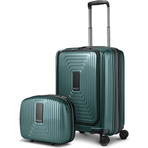 Redolz Zestaw walizek Essentials 14 2 szt. wózek kabinowy z elastycznym składaniem + kosmetyczka