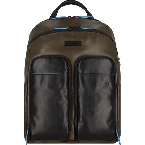 Piquadro Blue Square Revamp Backpack RFID Leather 39 cm Laptop Compartment Piquadro Blue Square Revamp Backpack RFID Leather 39 cm Laptop Compartment