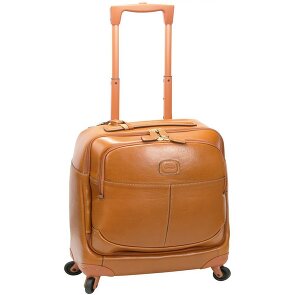 Bric's Life Pelle 4-Wheel Leather Business Trolley 43 cm Laptop Compartment Bric's Life Pelle 4-Wheel Leather Business Trolley 43 cm Laptop Compartment