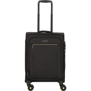 d&n Travel Line 9704 4 kółka Walizka kabinowy S 55 cm z plisą rozprężną