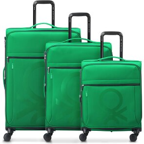 Delsey Paris x Zestaw walizek na 4 kółkach United Colors of Benetton Colour Block 3 szt.