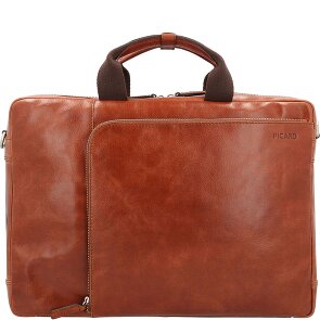 Picard Buddy Briefcase Messenger Skórzany 42 cm Komora na laptopa