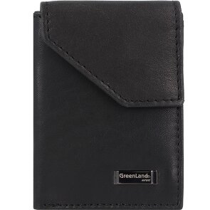 Greenland Nature Czarny Nappa Wallet RFID Leather 7 cm