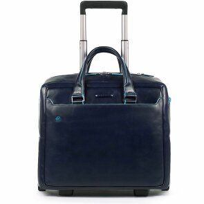 Piquadro Blue Square 2-Wheel Business Trolley Leather 36 cm Laptop Compartment