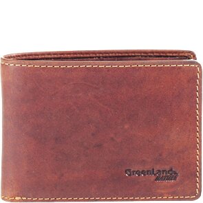 Greenland Nature Rubinowy portfel skórzany 10,5 cm