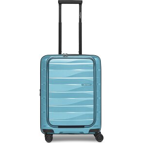 Bergpfeil Travel 4 kółka Walizka kabinowy 55 cm Komora na laptopa z plisą rozprężną