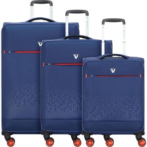Roncato Crosslite 4 kółka Zestaw walizek 3-części z funkcją poszerzenia
