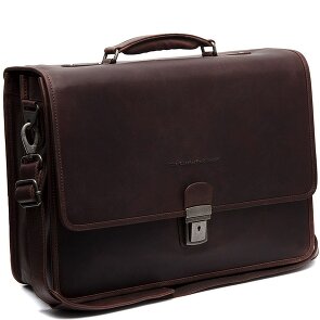 The Chesterfield Brand Glenwood Briefcase Messenger Skórzany 42 cm Komora na laptopa