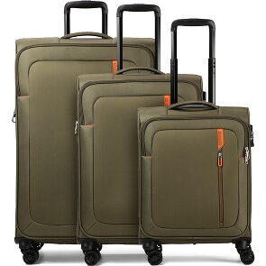 American Tourister Nitestream 4 kółka Zestaw walizek 3-części z plisą rozprężną