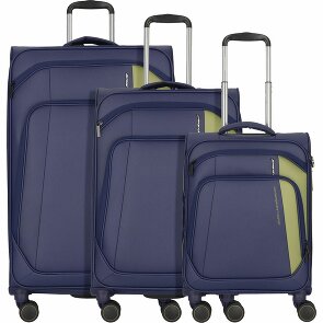 March15 Trading Seychelles 4 kółka Zestaw walizek 3-części z plisą rozprężną