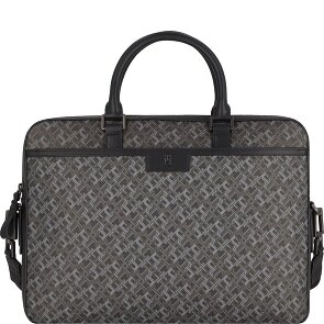 Tommy Hilfiger TH Monogram Teczka Skórzany 40 cm Komora na laptopa