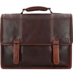 Greenburry Rugged Briefcase Messenger Skórzany 40.5 cm Komora na laptopa