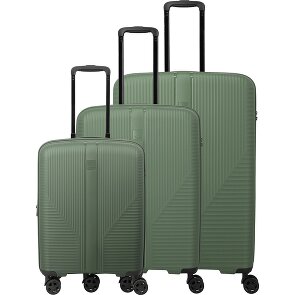 Travelite Air Stripe 4 kółka Zestaw walizek 3-części z funkcją poszerzenia