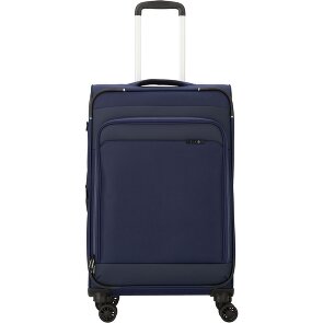 d&n Travel Line 9504 4 kółka Walizka M 67 cm z plisą rozprężną