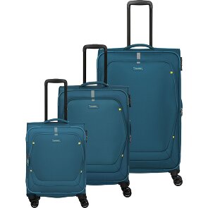 Travelite Umbria 4 kółka Zestaw walizek 3-części z plisą rozprężną