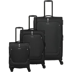 Travelite Umbria 4 kółka Zestaw walizek 3-części z plisą rozprężną