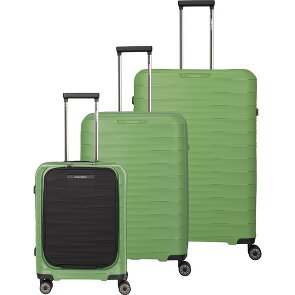 Travelite Mooby 4 kółka Zestaw walizek 3-części z plisą rozprężną