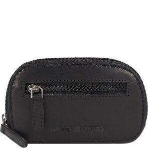 Greenburry Pure Black Portfel z kluczem Skórzany 12 cm