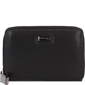 Greenland Nature Czarny Nappa Credit Card Case RFID Leather 11 cm