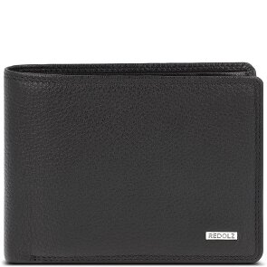 Redolz Leather Essentials QF portfel RFID skórzany 12 cm rozkładany z przegrodą na zamek błyskawiczny