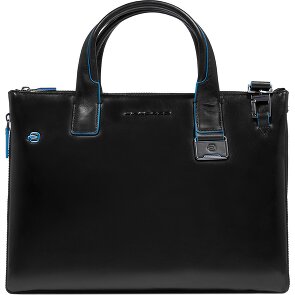 Piquadro Blue Square Shopper Bag Skórzany 38 cm Komora na laptopa z plisą rozprężną