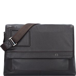 Piquadro Vibe Briefcase Messenger Skórzany 41 cm Komora na laptopa