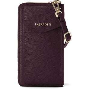 Lazarotti Skórzane etui na telefon komórkowy Bologna z zamkiem błyskawicznym 19 cm