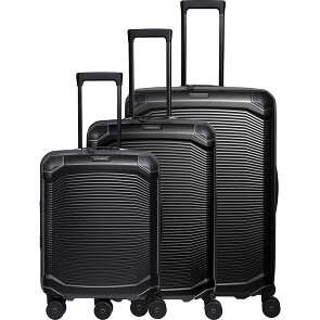 Travelite Millennium 4 kółka Zestaw walizek 3-części z plisą rozprężną
