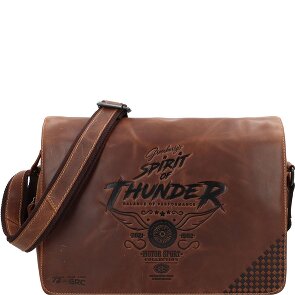 Greenburry Racing Collection Atlanta Briefcase Messenger Skórzany 36 cm