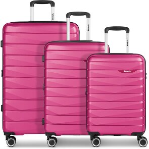 Bench Paris 4 kółka Zestaw walizek 3-części z plisą rozprężną