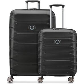 Delsey Paris Zestaw walizek Meteor z 4 kółkami w rozmiarach S i L z funkcją poszerzenia