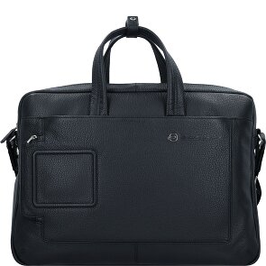 Piquadro Teczka skórzana 44 cm przegroda na laptopa