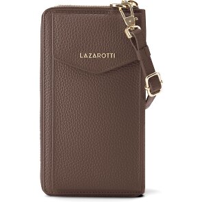 Lazarotti Skórzane etui na telefon komórkowy Bologna z zamkiem błyskawicznym 19 cm