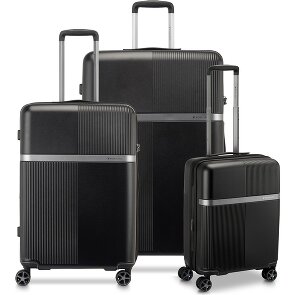 Roncato Airglam 4 kółka Zestaw walizek 3-części z plisą rozprężną