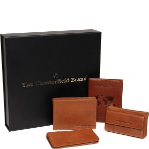 The Chesterfield Brand Zestaw upominkowy 4-częściowy portfel skórzany 12 cm