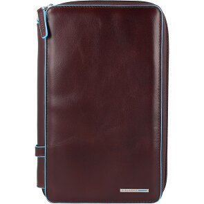 Piquadro Niebieski Square Travel Passport Case Leather 14 cm