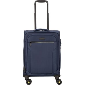 d&n Travel Line 9704 4 kółka Walizka kabinowy S 55 cm z plisą rozprężną