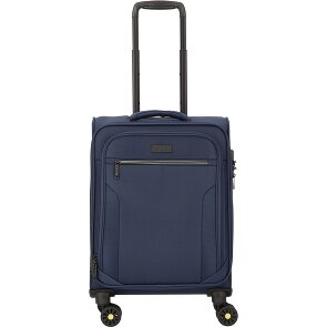 d&n Travel Line 9704 4 kółka Walizka kabinowy S 55 cm z plisą rozprężną