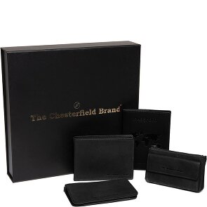 The Chesterfield Brand Zestaw upominkowy 4-częściowy portfel skórzany 12 cm