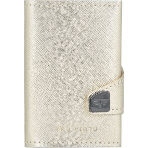 Tru Virtu Etui na karty kredytowe Click & Slide Portfel RFID Skóra 6,5 cm