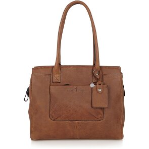 Castelijn & Beerens Skórzana torba na ramię Carisma RFID z przegrodą na laptopa 38 cm