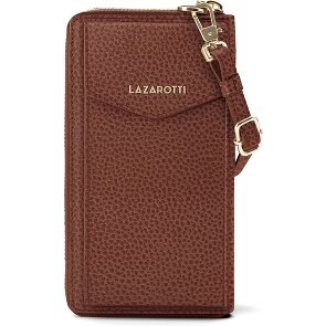 Lazarotti Skórzane etui na telefon komórkowy Bologna z zamkiem błyskawicznym 19 cm