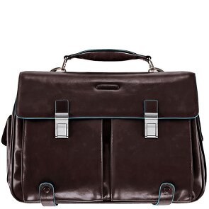 Piquadro Blue Square Briefcase Leather 43 cm Laptop Compartment